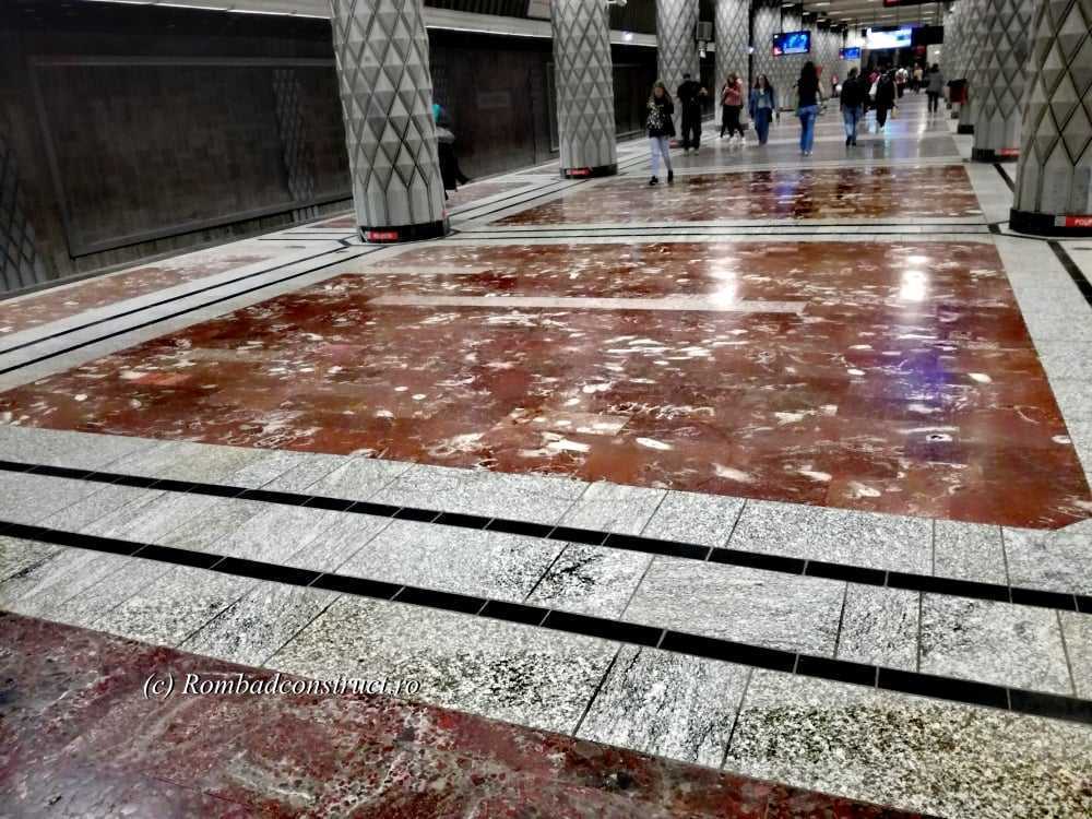 Fosile de 140 milioane de ani pe pardoseala unei stații de metrou din București