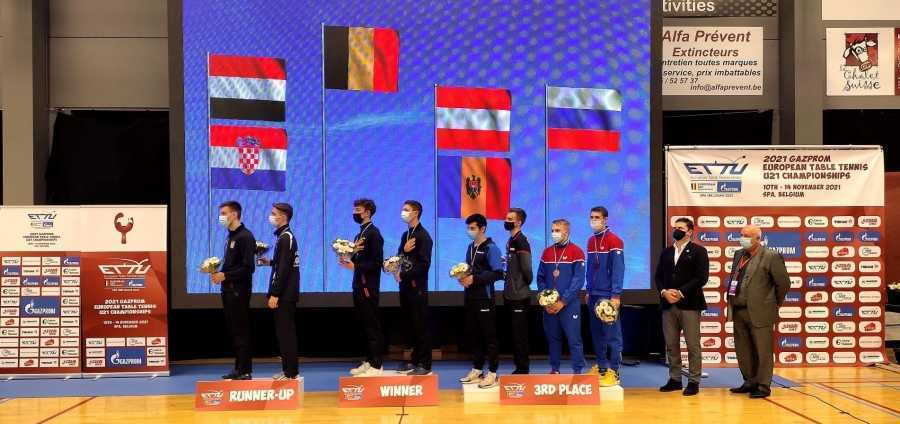 O medalie de bronz pentru R.Moldova la Campionatul European U-21 la tenis de masă