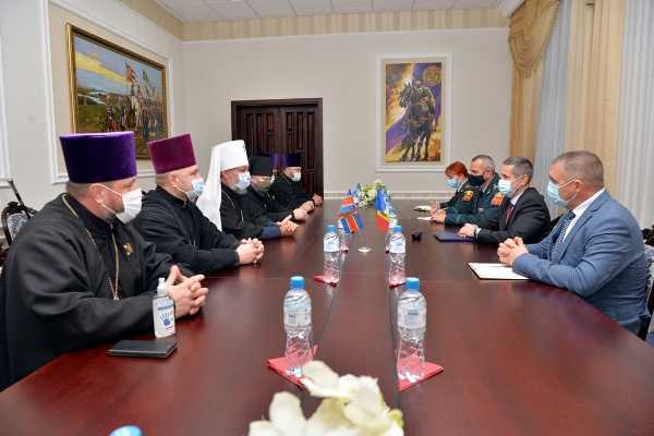 Vizita Mitropolitului Chișinăului și al întregii Moldove, la sediul instituției de apărare