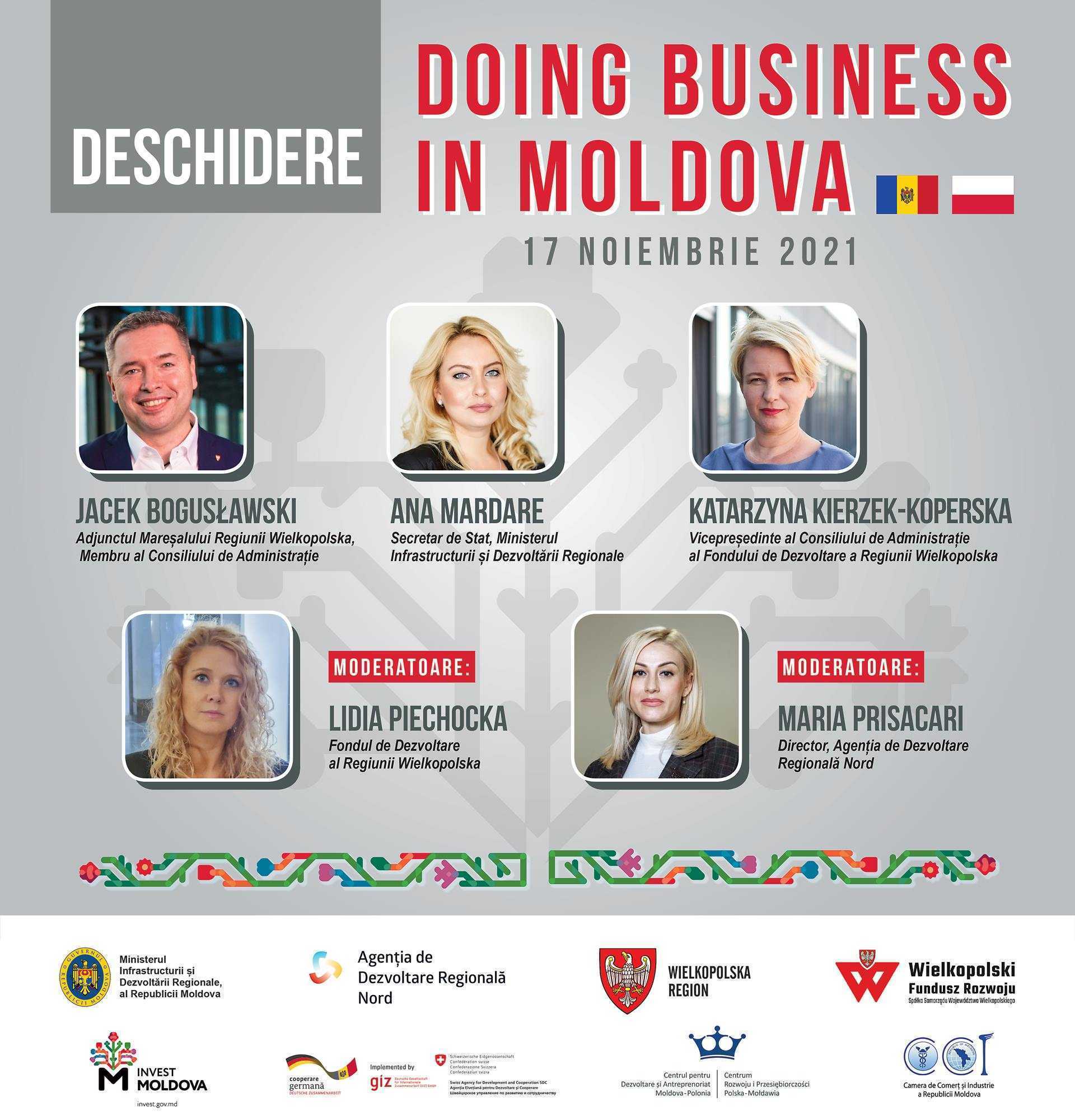 Oportunitățile investiționale, discutate în cadrul unui forum de afaceri moldo-polonez