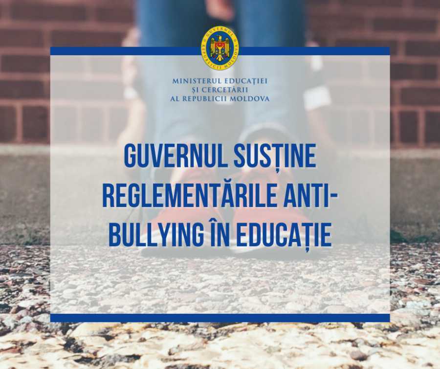 Guvernul susține reglementările anti-bullying în educație