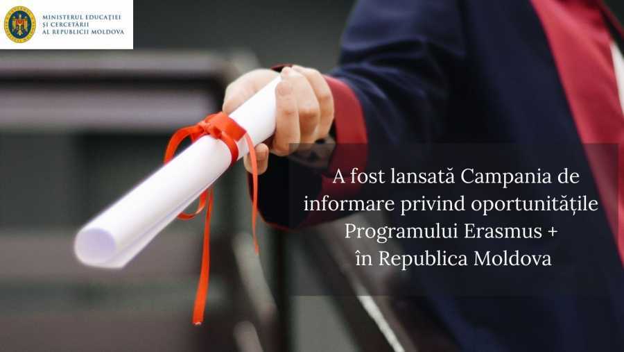 Lansarea Campaniei de informare privind oportunitățile Programului Erasmus + în R.Moldova