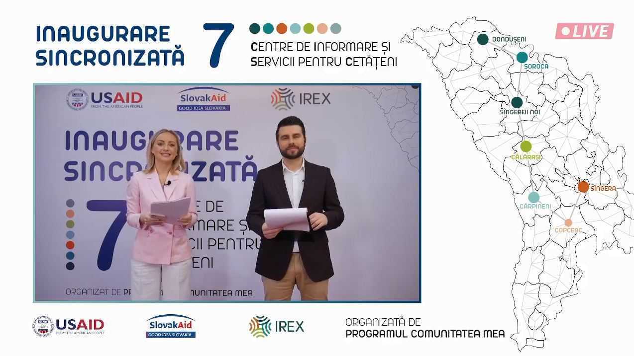 7 Centre de Informare și Servicii au fost inaugurate în Republica Moldova