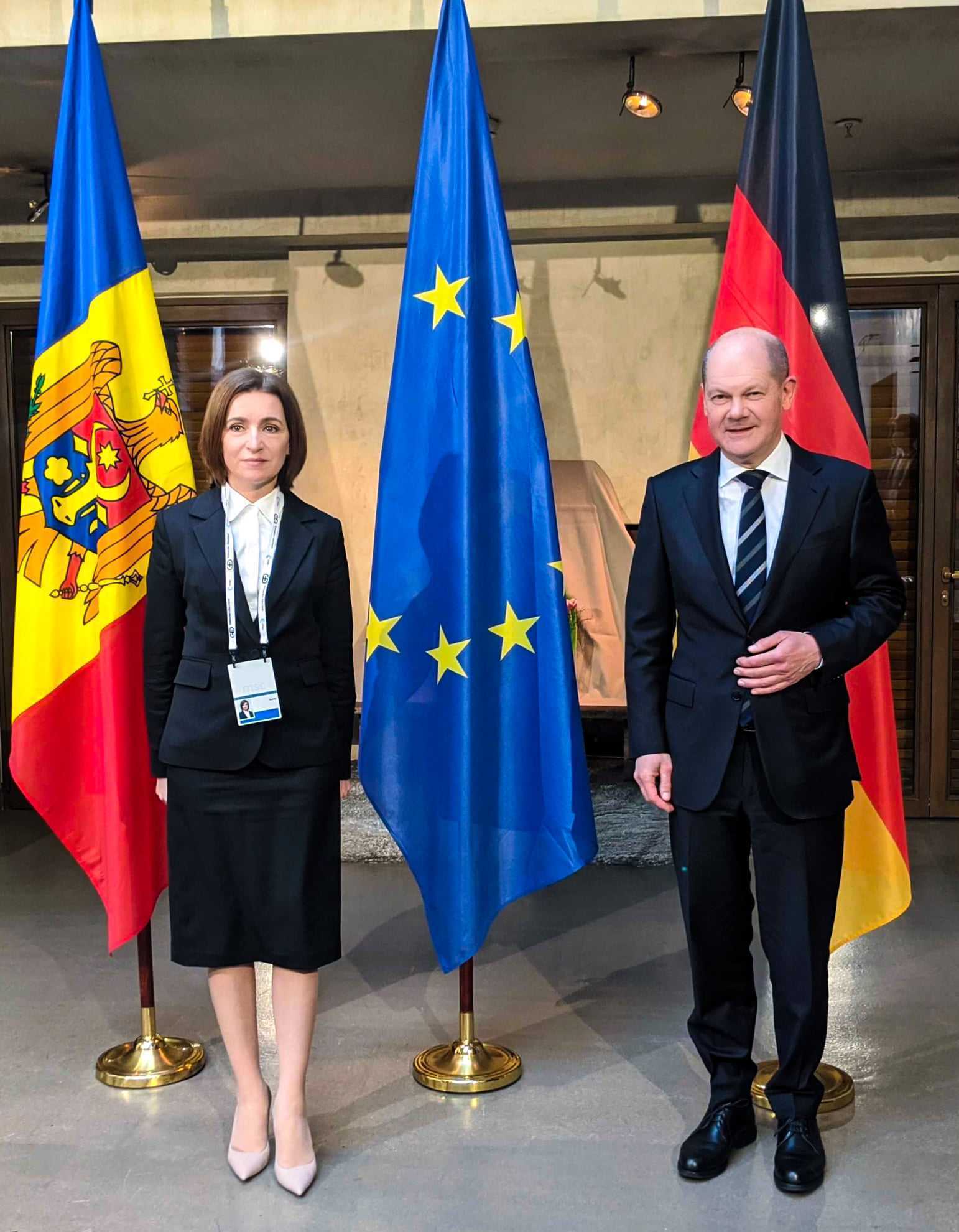 Maia Sandu a avut o întrevedere cu cancelarul german Olaf Scholz