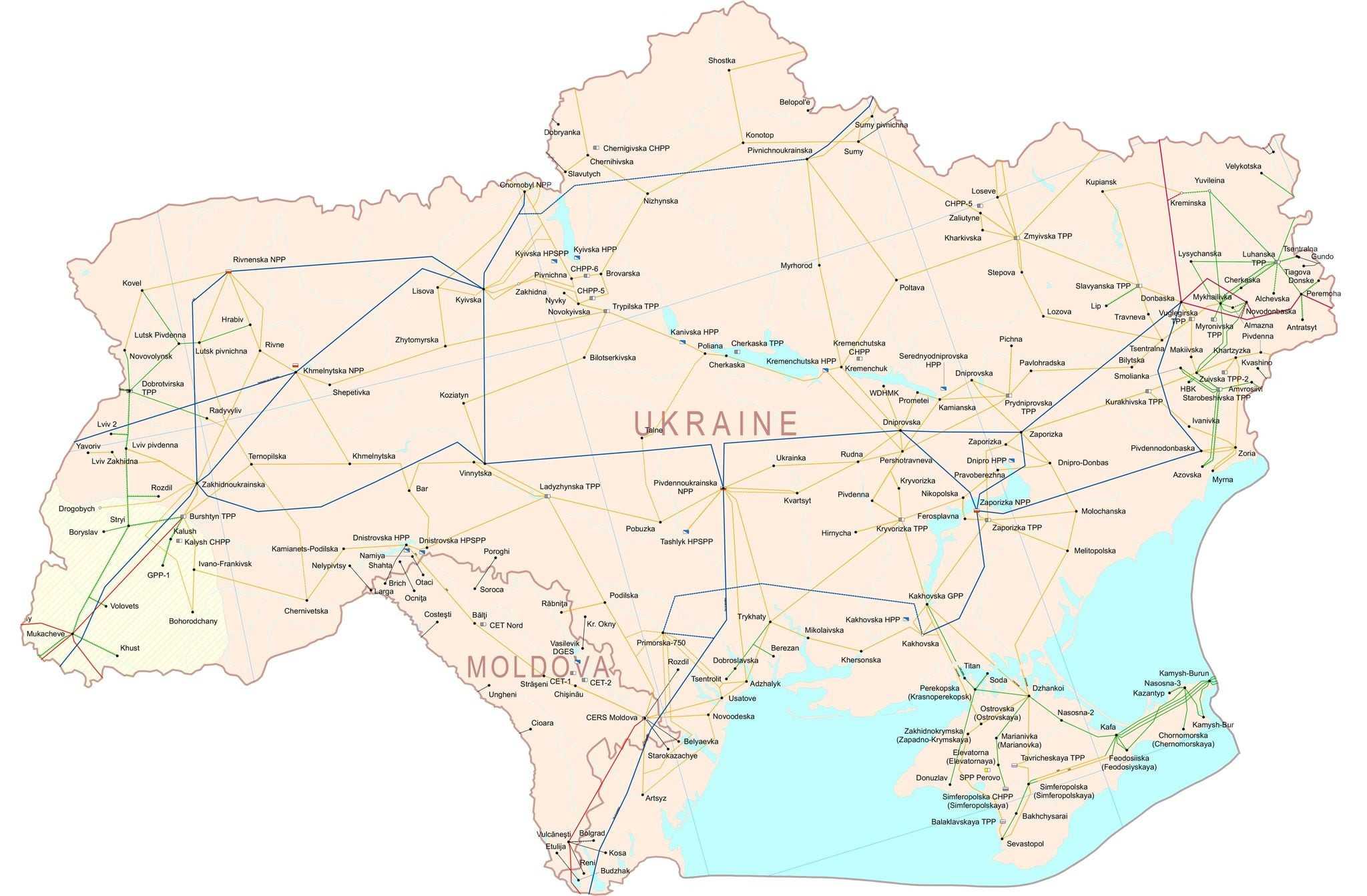 Pentru trei zile sistemele energetice ale Moldovei și Ucrainei vor fi testate în regim izolat