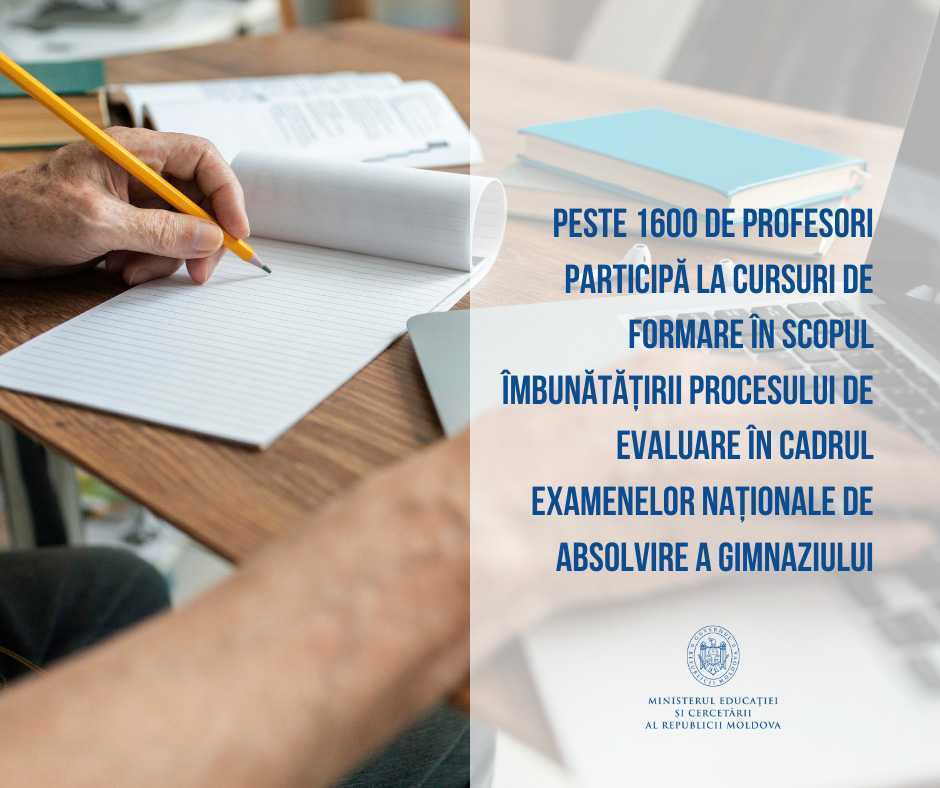 Ministerul Educației și Cercetării. Peste 1600 de profesori participă la cursuri de formare