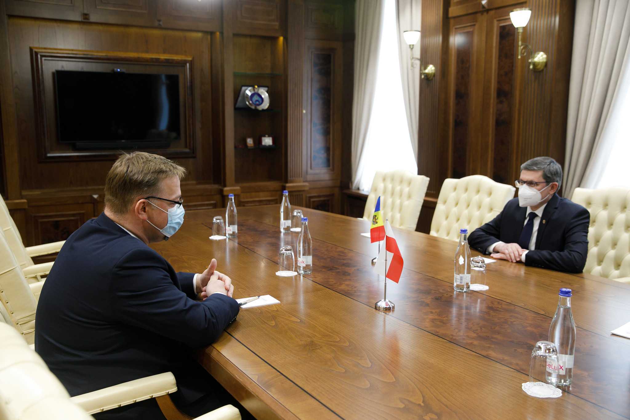 Igor Grosu s-a întâlnit cu Ambasadorul Republicii Polone în Republica Moldova, Bartłomiej Zdaniuk
