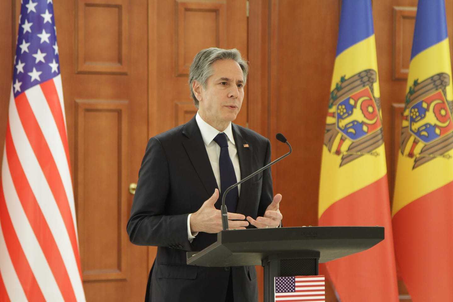 Antony Blinken: Exprimăm sprijinul SUA pentru democrația, suveranitatea și integritatea teritorială a Republicii Moldova