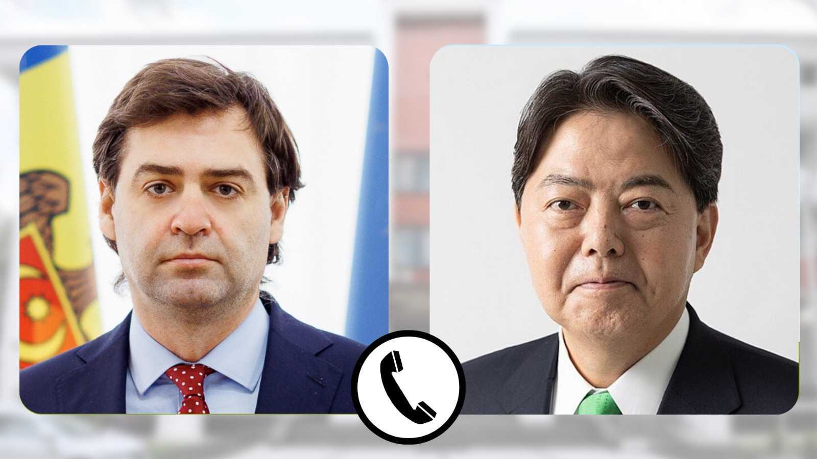 Convorbirea telefonică a ministrului Nicu Popescu cu omologul japonez Hayashi Yoshimasa
