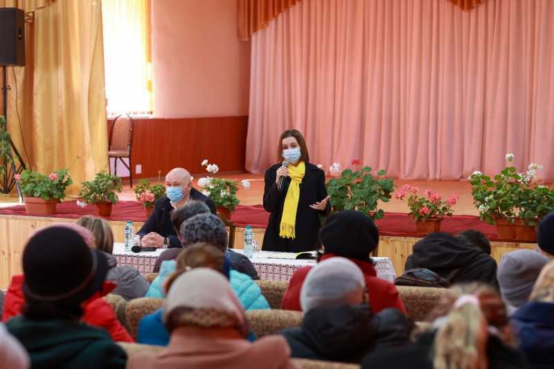 Maia Sandu, la Briceni: „Vom face tot ce ne stă în putere ca să menținem liniștea în țară”