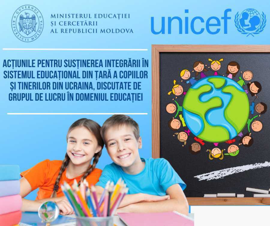 Acțiuni pentru susținerea integrării în sistemul educațional din țară a copiilor și tinerilor din Ucraina