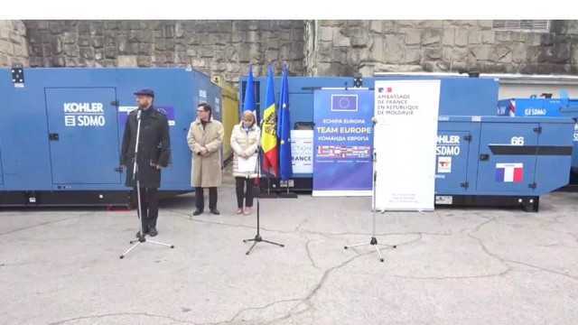 Franța ne-a donat 17 generatoare și un lot de echipamente de urgență