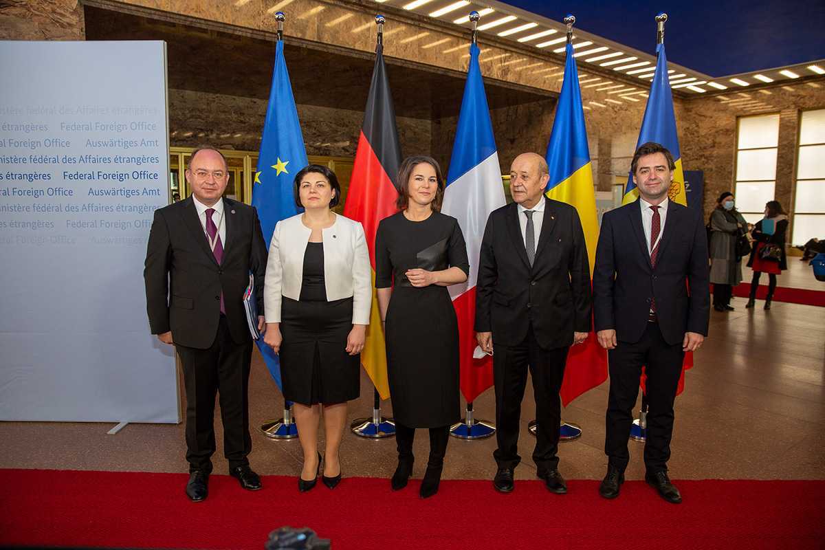 Prim-ministra Natalia Gavrilița, în discuții cu șefii diplomației din Germania, Franța și România