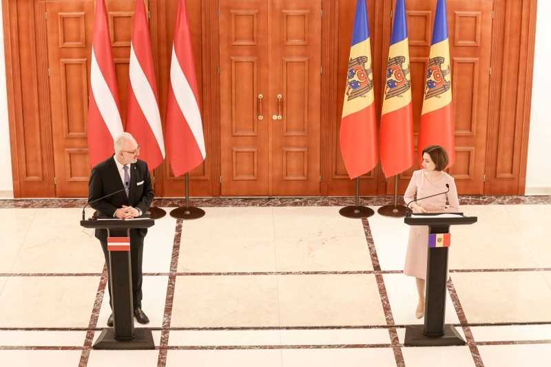 Maia Sandu, declarații după întrevederea cu Președintele Letoniei, Egils Levits