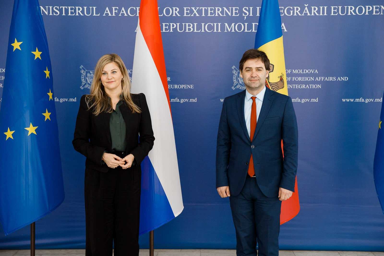 Nicu Popescu, întrevedere cu ministra comerțului exterior și cooperării pentru dezvoltare a Regatului Țărilor de Jos