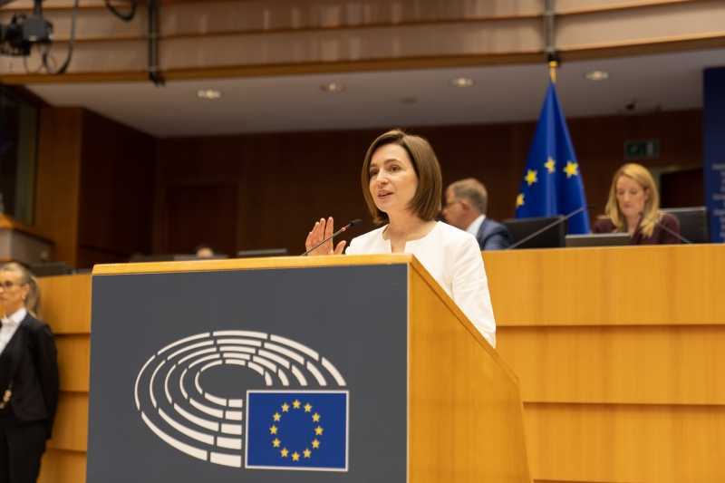 Discursul Președintei Maia Sandu în plenul Parlamentului European / VIDEO