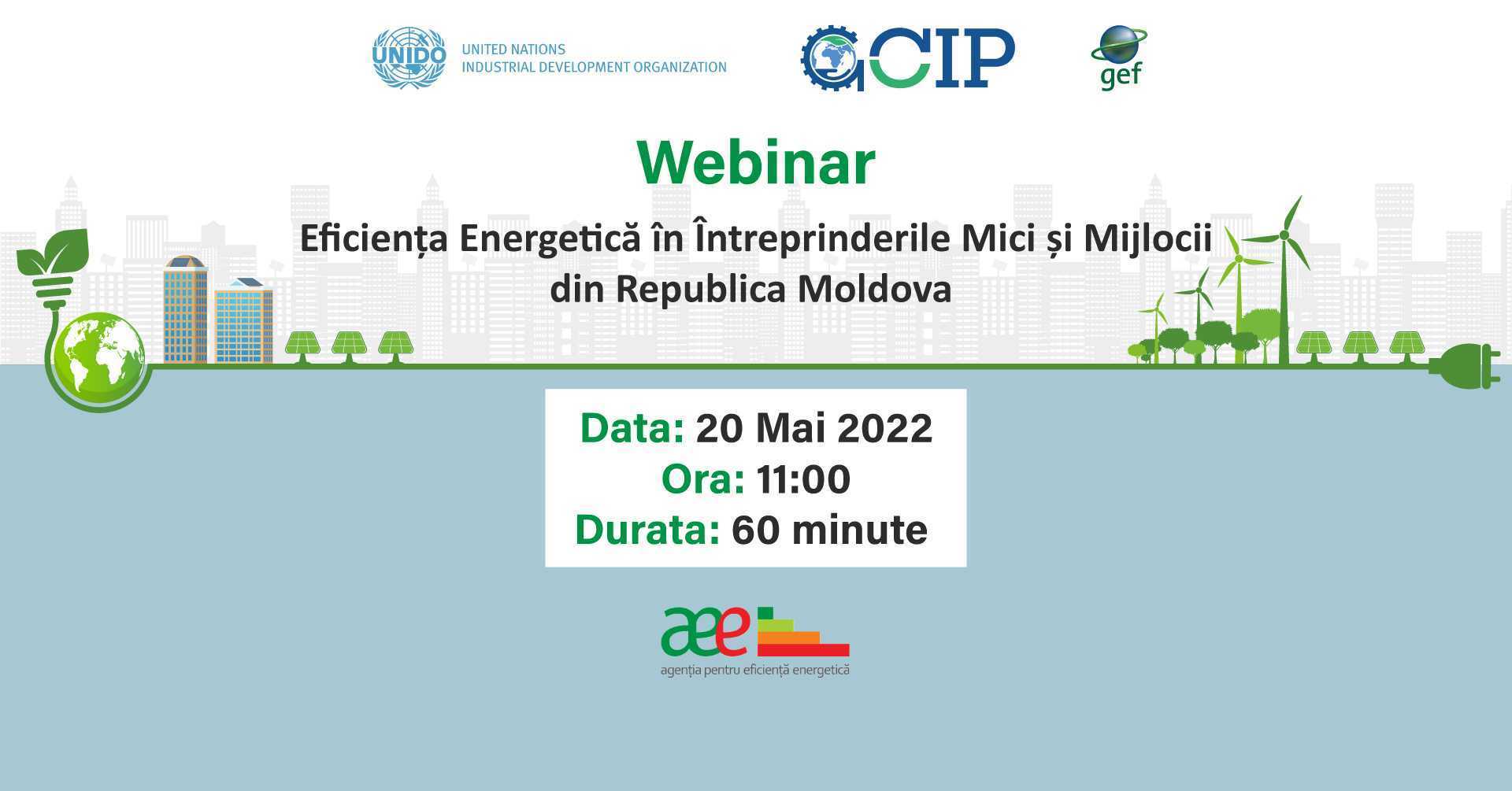Seminar informativ despre eficiența energetică în întreprinderile mici și mijlocii în R.Moldova, organizat de AEE