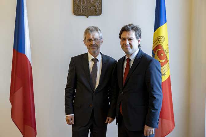 Nicu Popescu, întrevedre cu Miloš Vystrčil, președintele Senatului Parlamentului Republicii Cehe