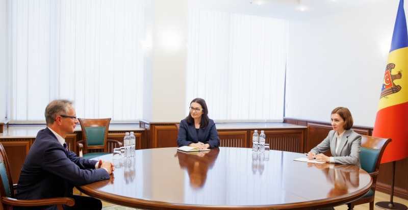 Șefa statului s-a întâlnit cu Claus Neukirch, șeful Misiunii OSCE în Moldova