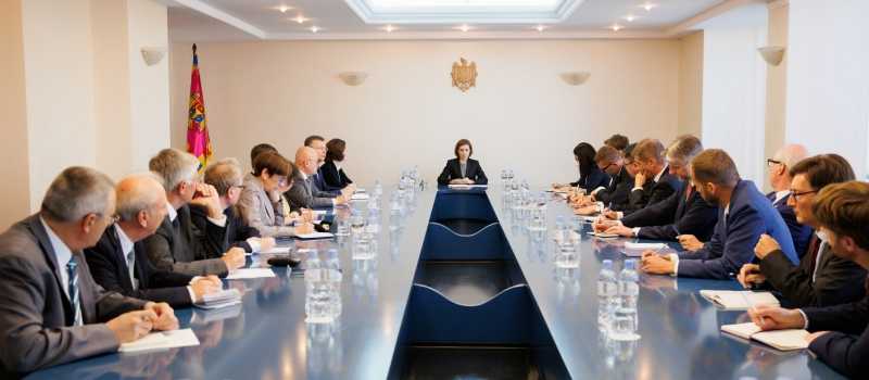 Maia Sandu s-a întâlnit cu mai mulți șefi ai misiunilor diplomatice acreditate la Chișinău