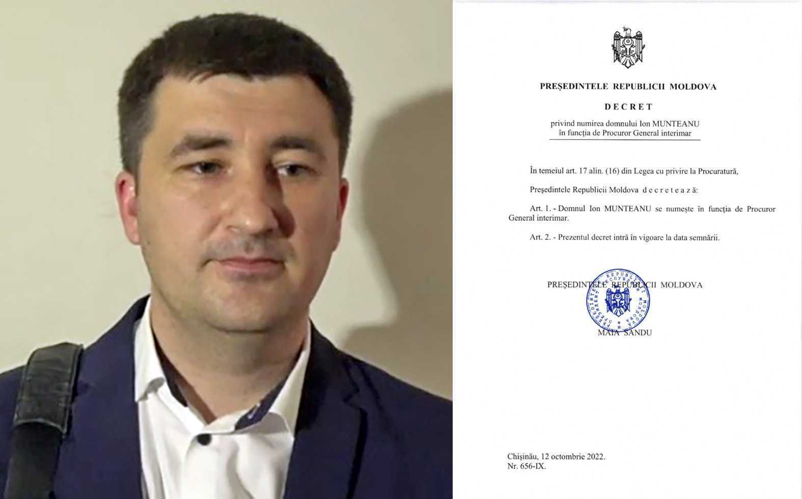 Șefa statului a semnat decretul de numire a noului Procuror General interimar