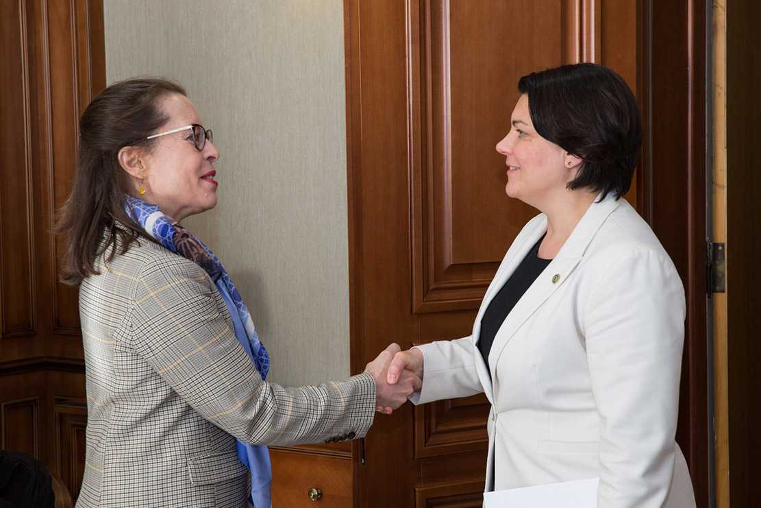 Natalia Gavrilița a discutat cu noua șefă a misiunii OSCE în Republica Moldova
