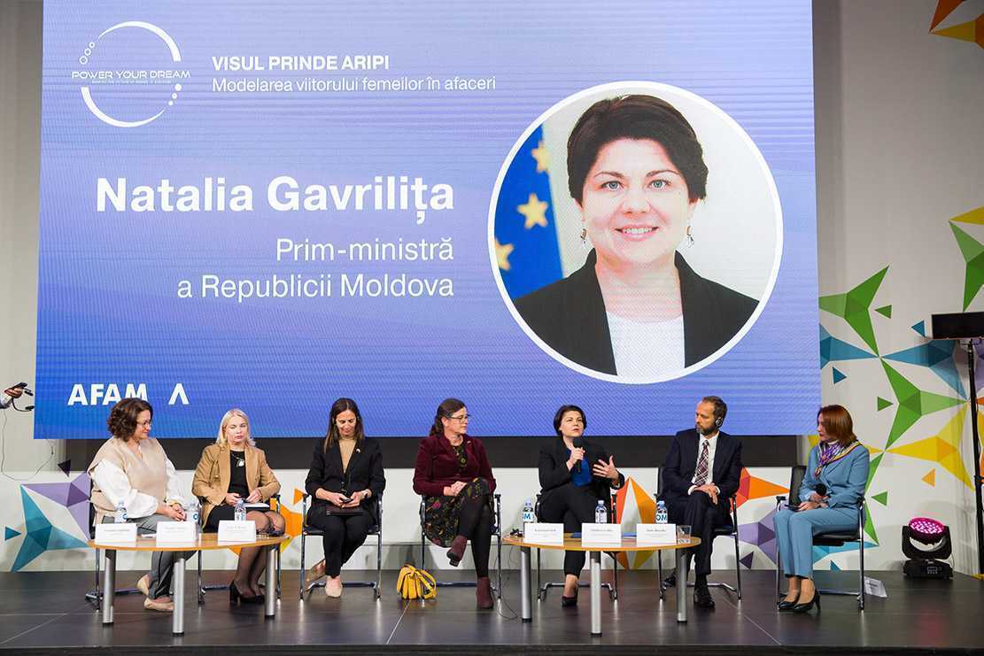 Natalia Gavrilița, în cadrul Conferinței naționale a femeilor antreprenoare: „Femeile pot totul”