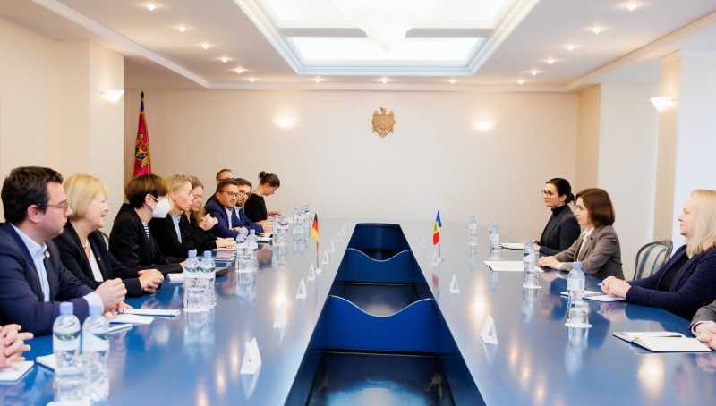 Maia Sandu a discutat cu o delegație a Comisiei pentru buget din Bundestagul german