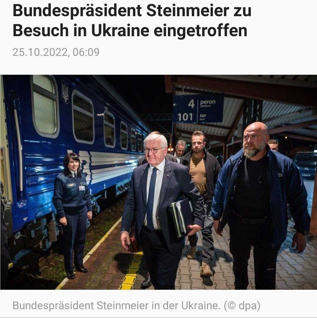 Preşedintele german Frank-Walter Steinmeier a sosit la Kiev într-o vizită surpriză