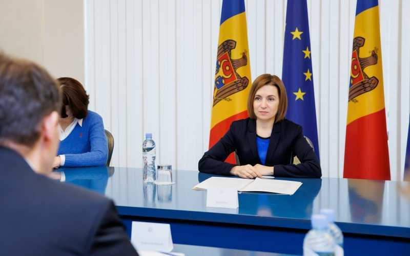 Maia Sandu s-a întâlnit cu membrii delegației UE la Comitetul Parlamentar de Asociere RM - UE