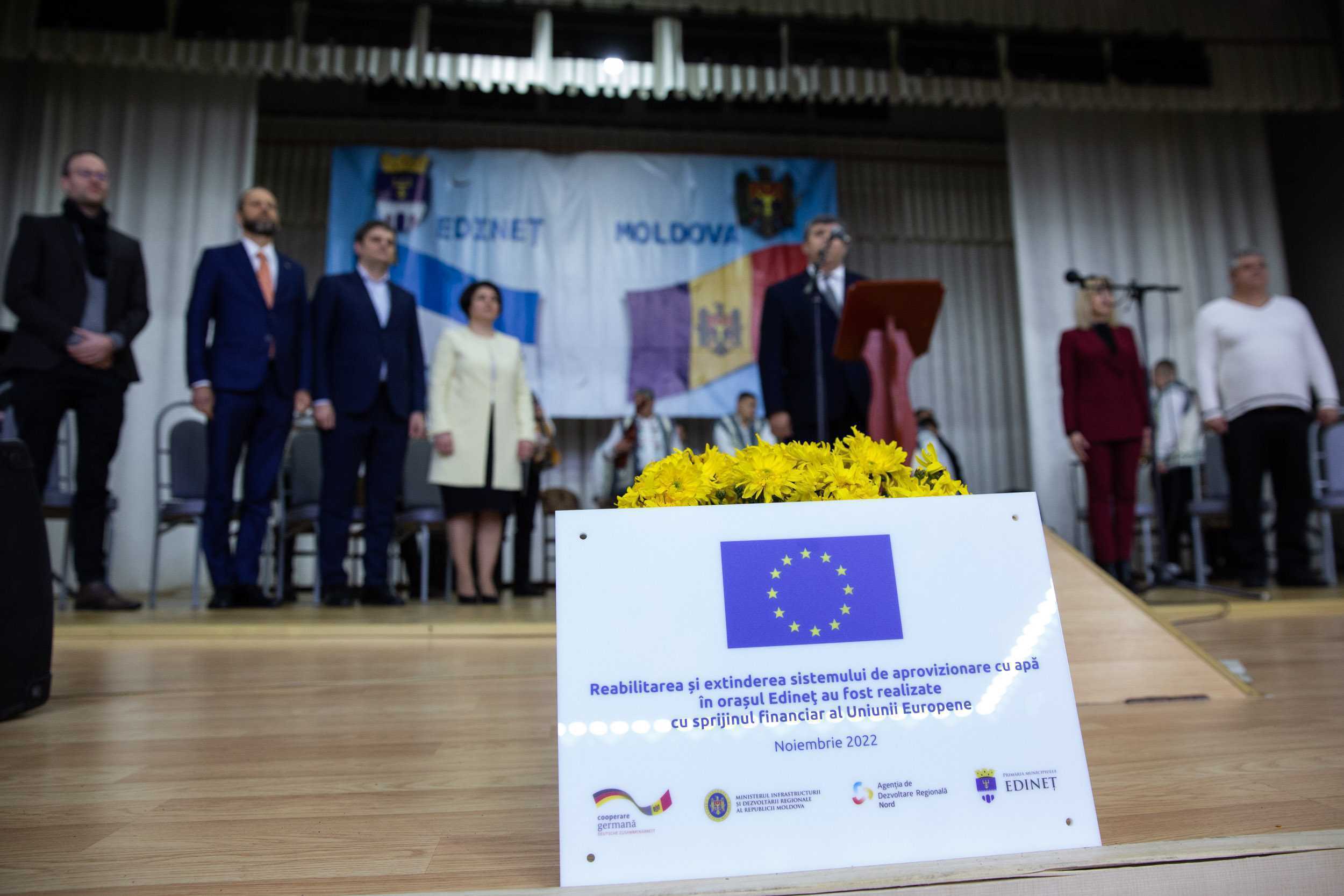 La Edineț a fost dat în exploatare un apeduct reabilitat și extins din fonduri europene