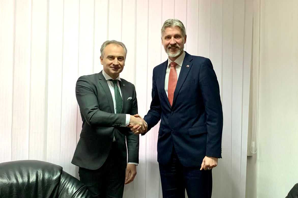 Veaceslav Dobîndă a avut o întrevedere cu ambasadorul leton la Chișinău Uldis Mikuts