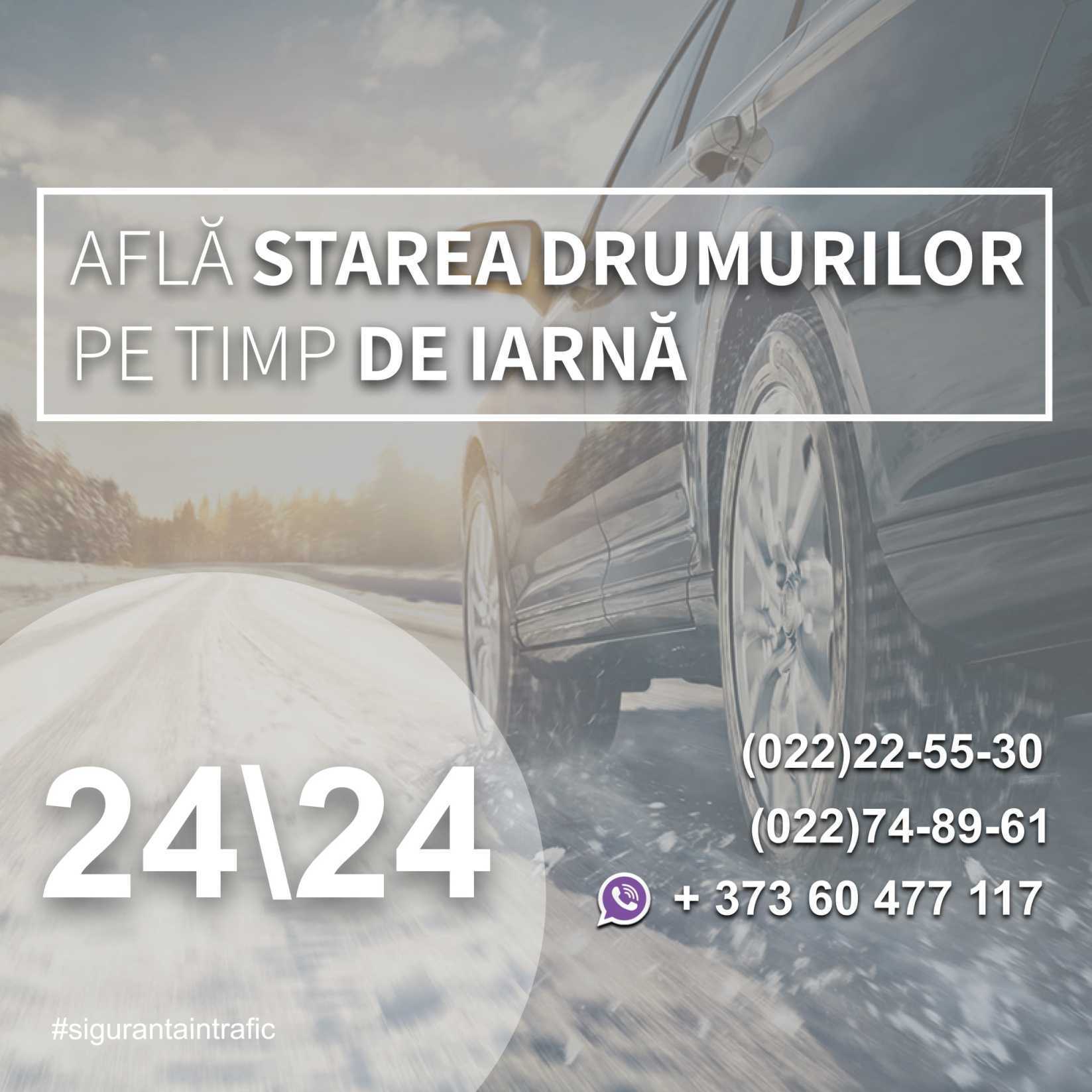 Starea drumurilor naționale este monitorizată încontinuu