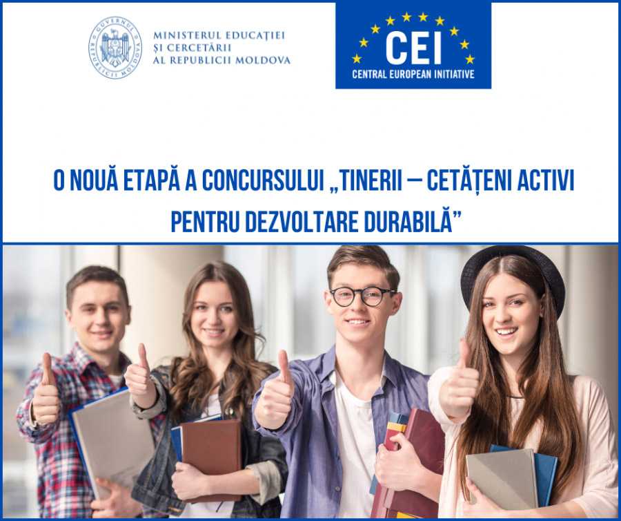 O nouă etapă a concursului „Tinerii - cetățeni activi pentru Dezvoltare Durabilă”