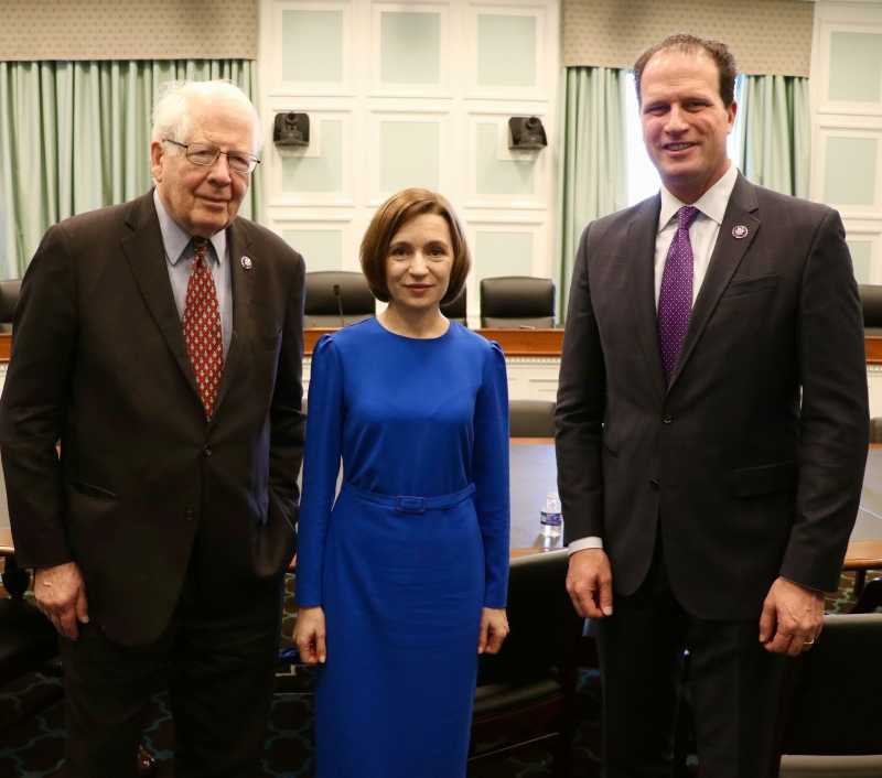 Maia Sandu s-a întâlnit cu membrii Grupului de prietenie cu Moldova din Congresul SUA