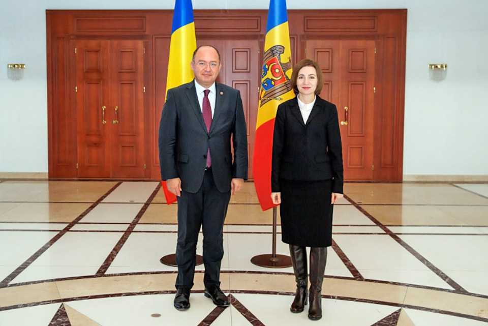 Maia Sandu a discutat cu ministrul Afacerilor Externe al României, Bogdan Aurescu