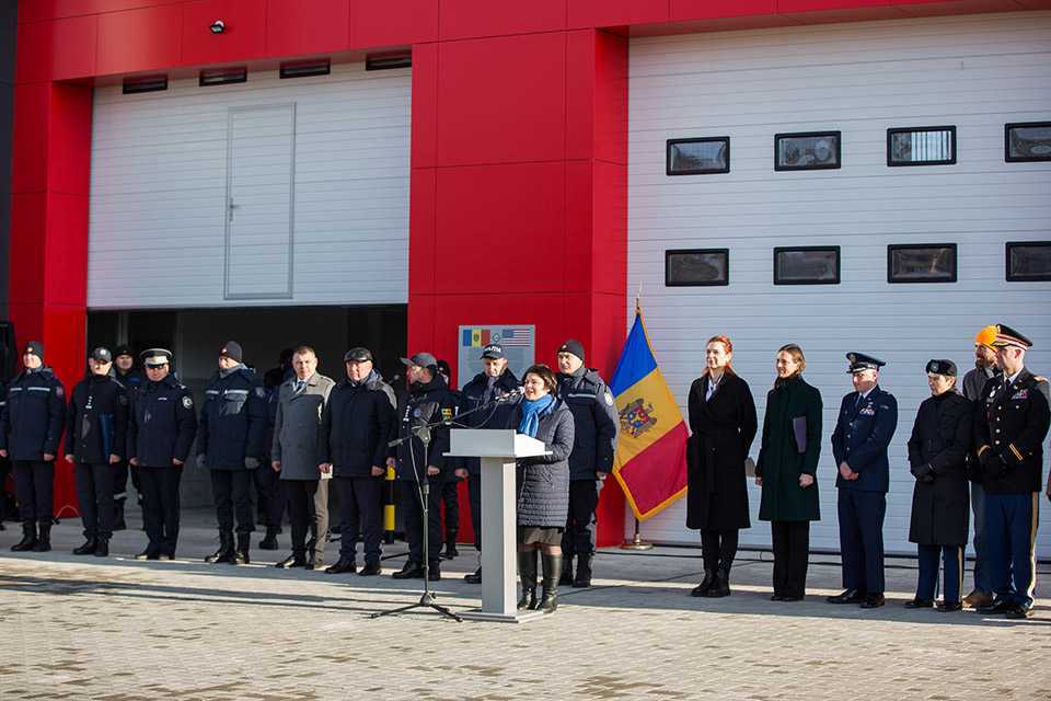 Natalia Gavrilița a inaugurat o nouă Unitate de Salvatori și Pompieri la Ștefan Vodă