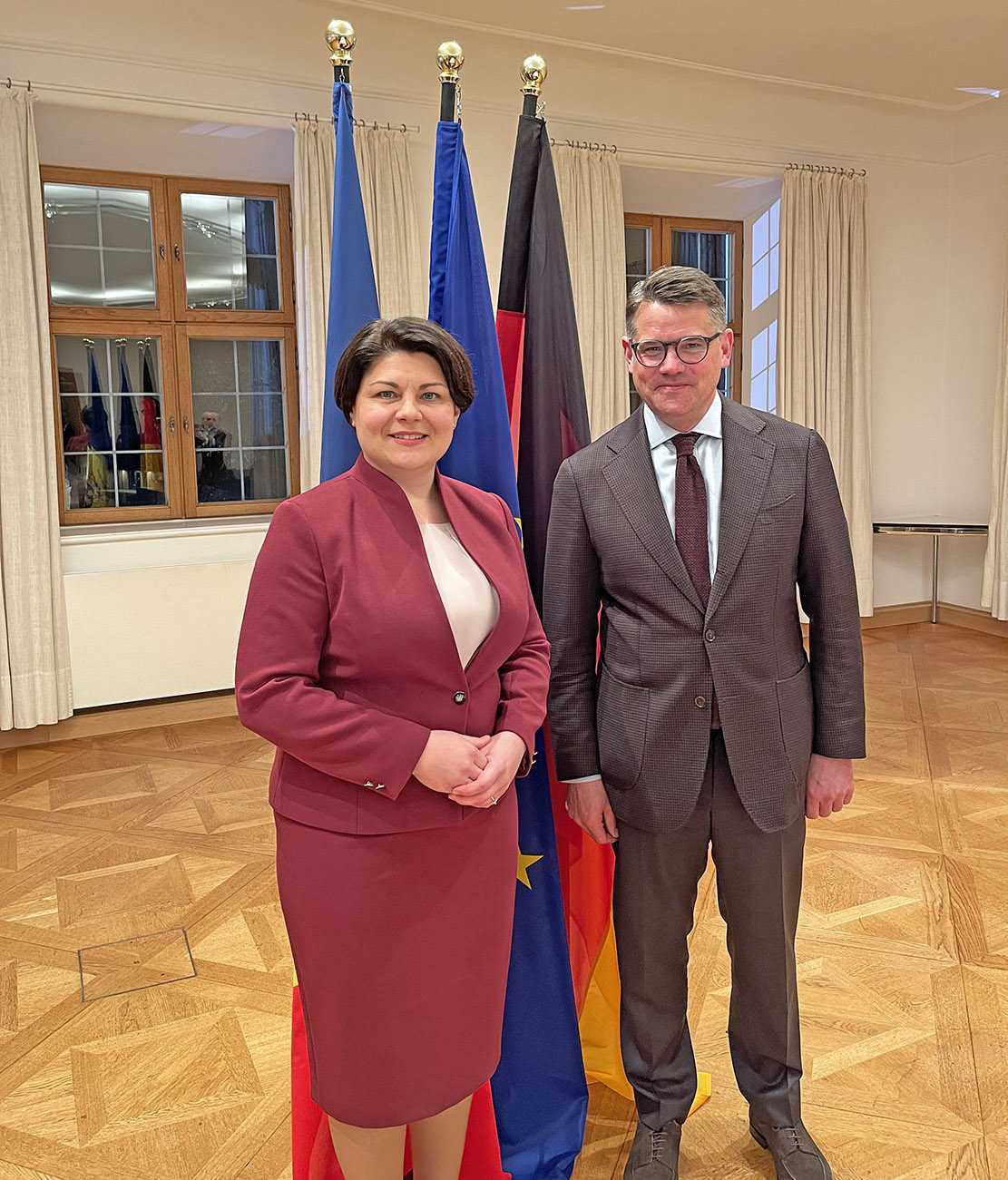 Natalia Gavrilița, în discuții cu premierul Landului Hessen, Boris Rhein