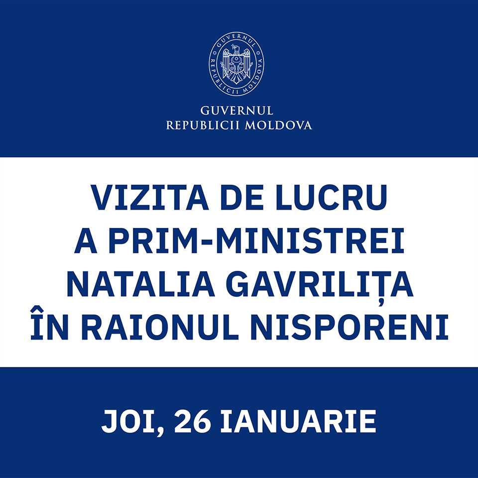 Natalia Gavrilița întreprinde o vizită de lucru în raionul Nisporeni