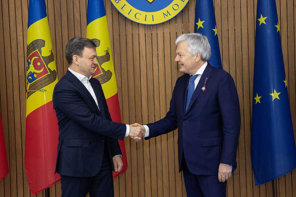 Dorin Recean a avut o întrevedere cu Didier Reynders, comisarul european pentru justiție