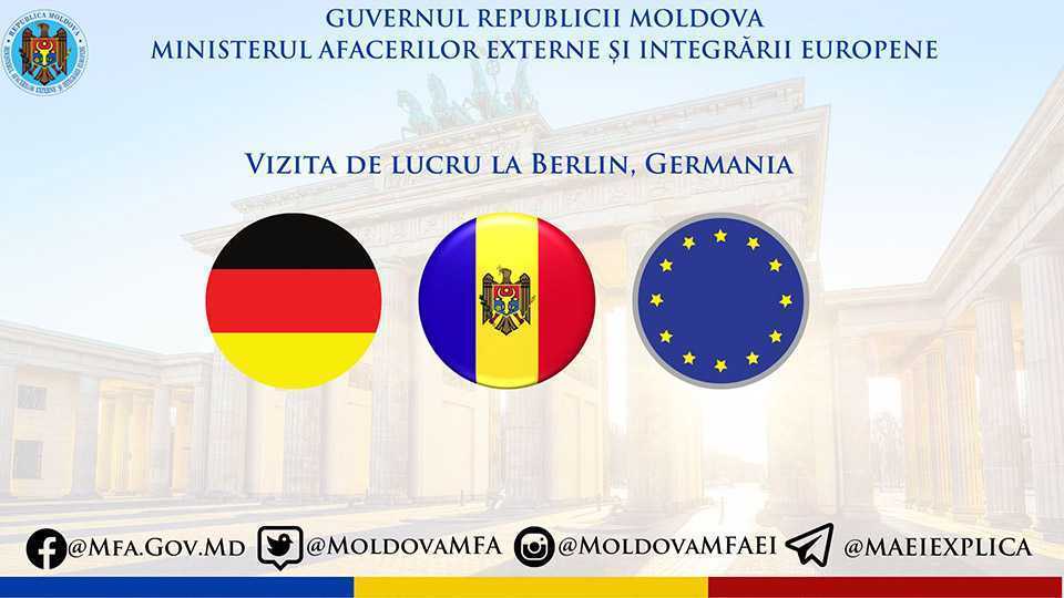 Șeful diplomației Republicii Moldova, Nicu Popescu, efectuează o vizită de lucru în Germania