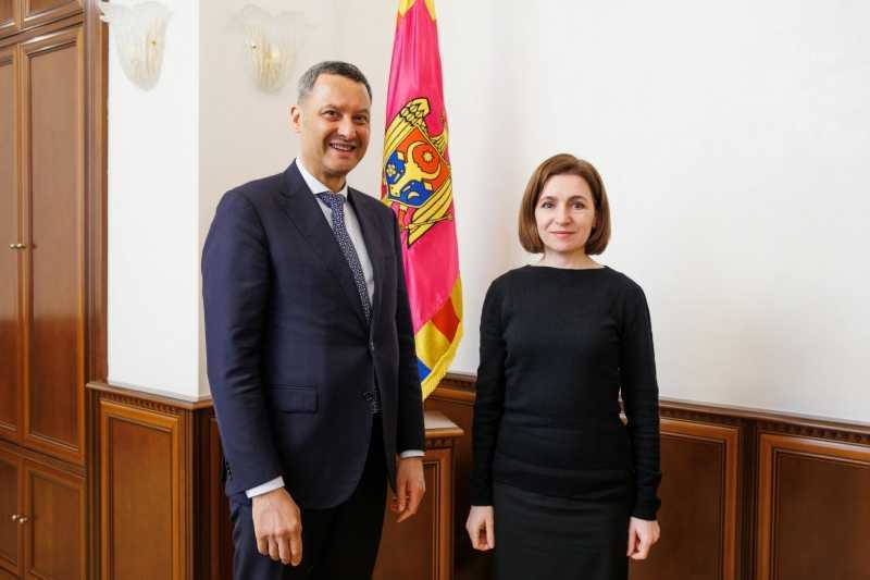 Maia Sandu a avut o întrevedere cu Șeful Oficiului Consiliului Europei la Chișinău, William Massolin