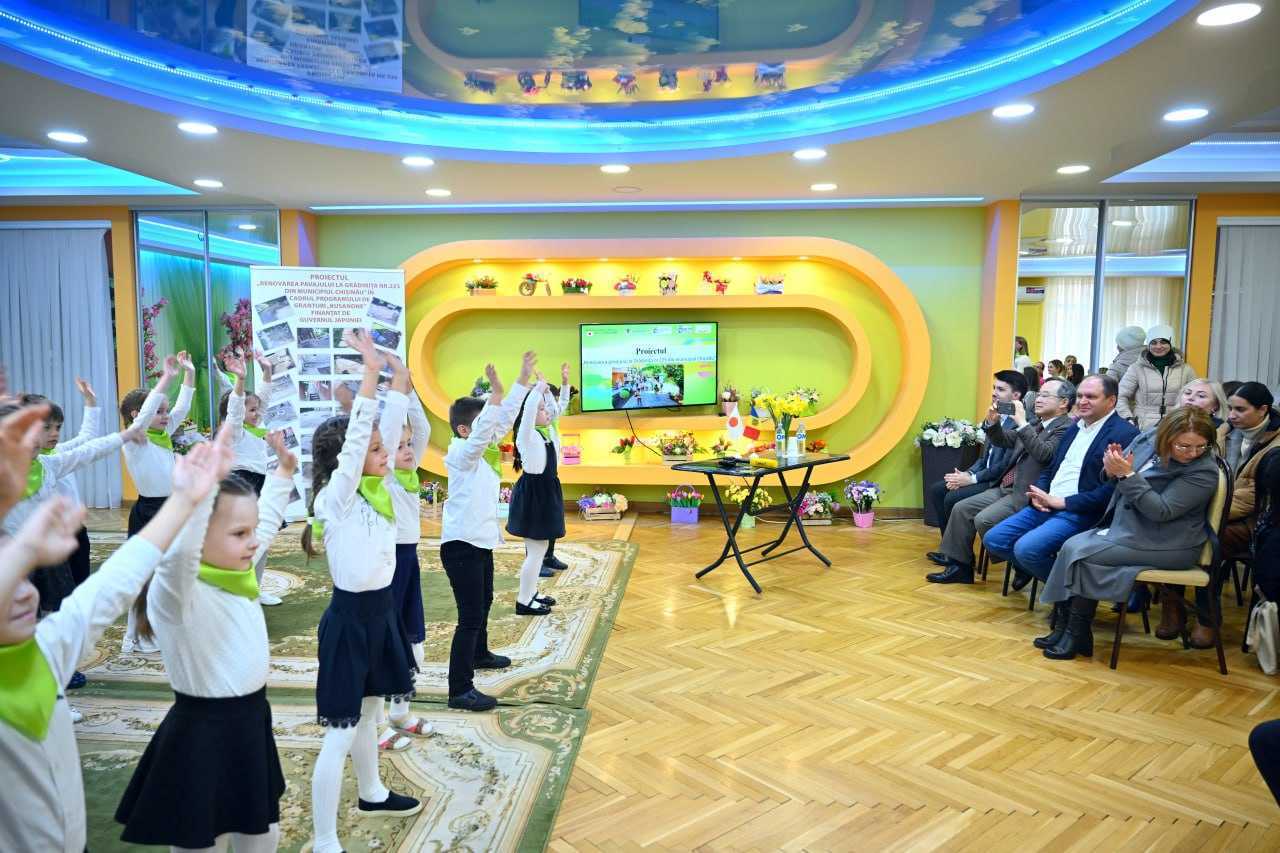 Ion Ceban: Grădinița nr. 225 din sectorul Ciocana a fost renovată cu sprijinul Japoniei și a Primăriei Chișinău