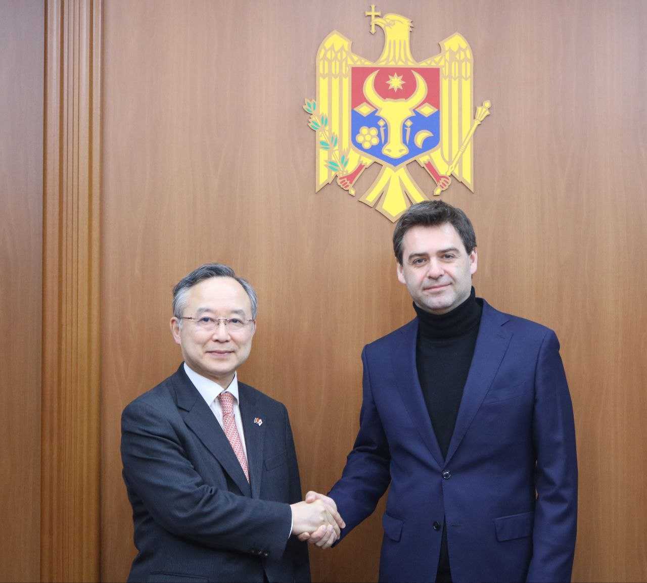 Întrevederea vicepremierului Nicu Popescu cu ambasadorul Japoniei în R.Moldova, Yamada Yoichiro