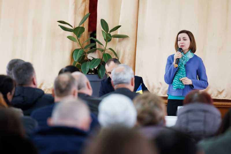 Președinta Maia Sandu a vizitat localitatea Bulboaca din Anenii Noi