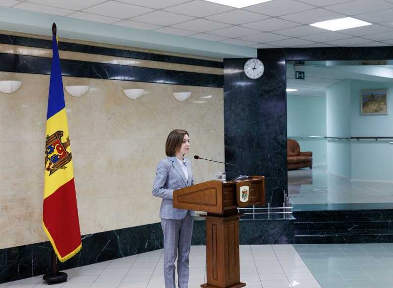 Șefa statului a salutat decizia UE de a sancționa persoanele care destabilizează situația în R.Moldova