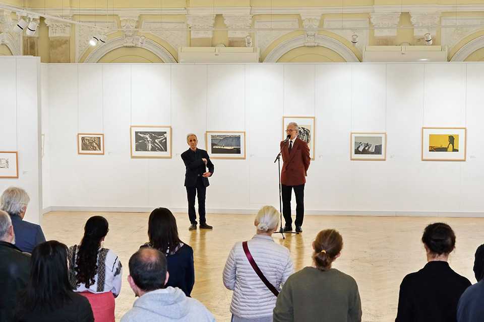 O expoziție aniversară a graficianului Ilie Bogdesco a fost vernisată la Muzeul Național de Artă al Moldovei