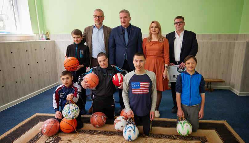 Sala de sport a școlii internat nr.5 din Chișinău a fost renovată, cu suportul A.S.I.C.S. / VIDEO