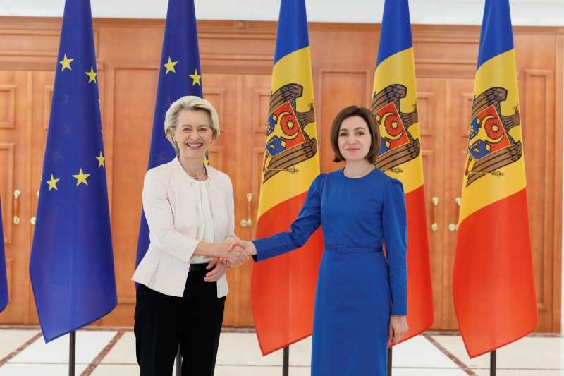 Șefa statului, întrevedere cu Ursula von der Leyen: „Viitorul Moldovei este în Uniunea Europeană”