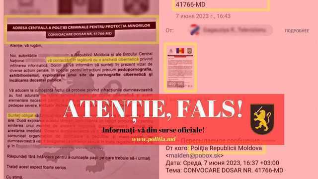 ATENȚIE: Un nou tip de escrocherie prin mesaje pe poșta electronică